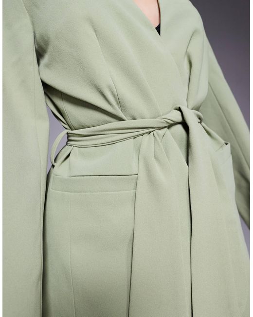 ASOS Natural – kragenloser blazer