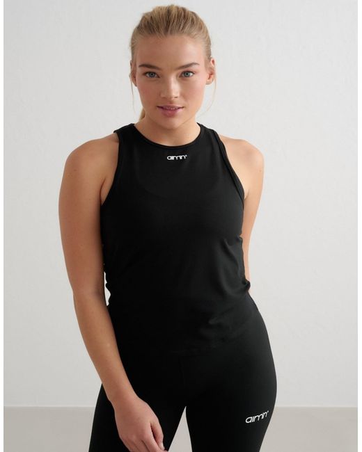 Aim'n Black – basic-trägerhemd
