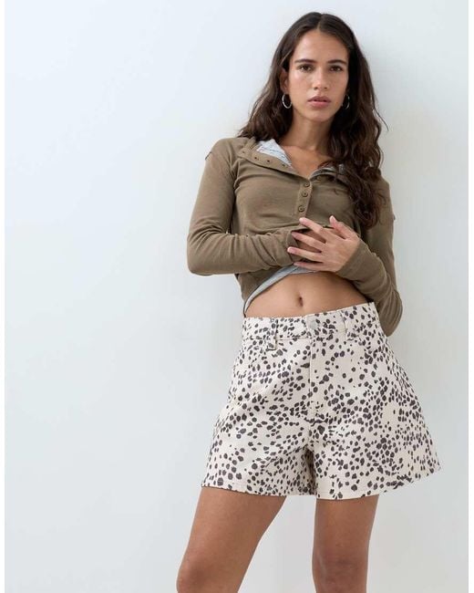 ASOS White Longer A Line Short