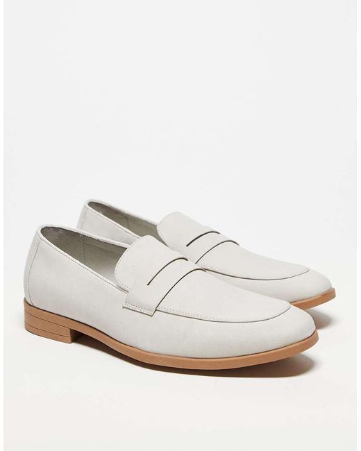 ASOS White Penny Loafer for men