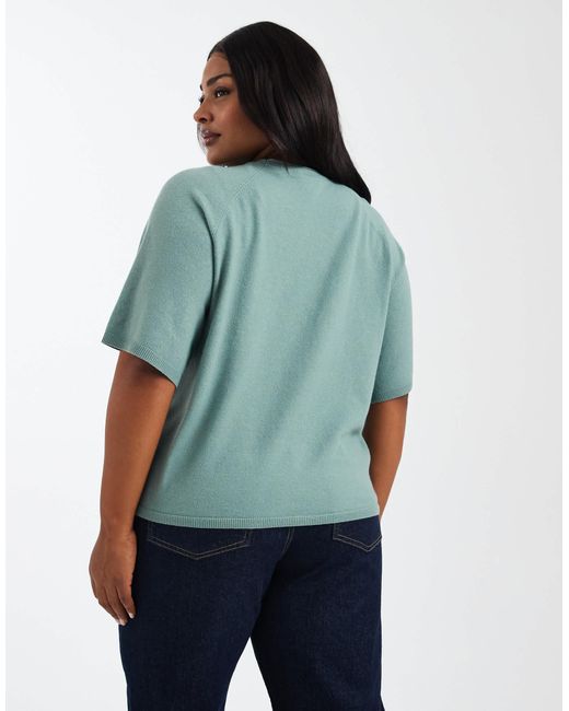 ONLY Blue – kurzärmliger strickpullover