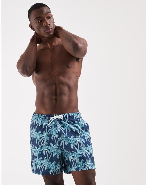 Hollister Blue Pull On Swimming Trunks for men