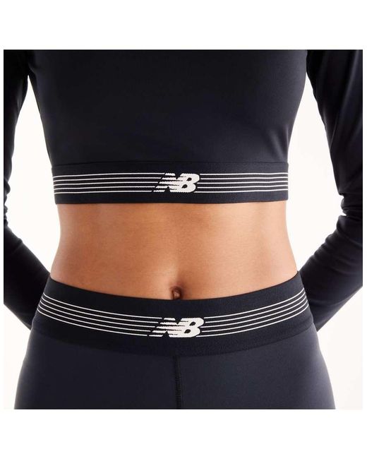 New Balance Blue Ac Fitted Long Sleeve