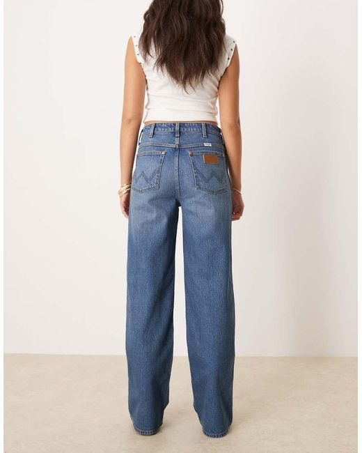 Wrangler Blue Loose Straight Fit Jeans