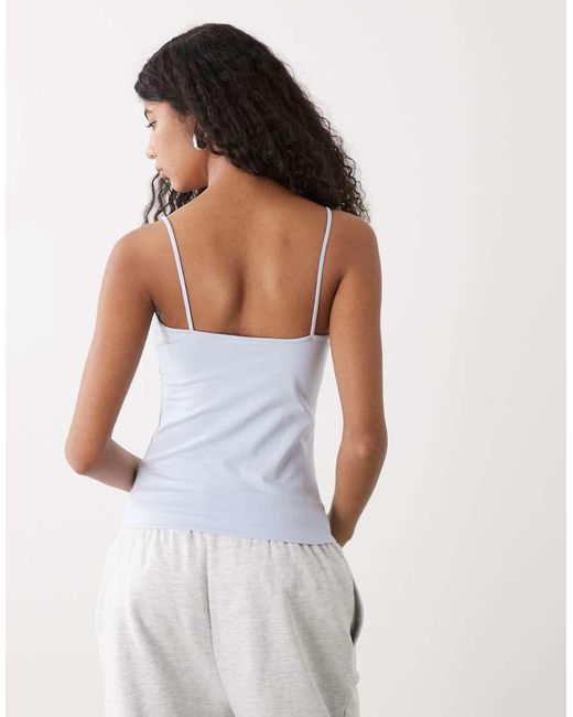 Weekday White Strappy Vest Top