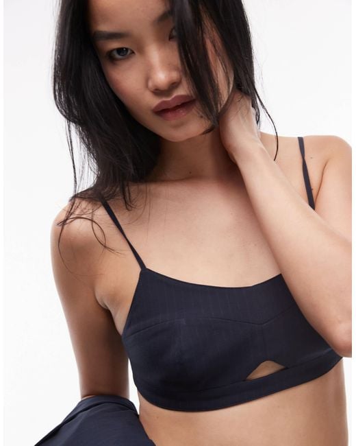 ASOS Blue Tailored Bralet