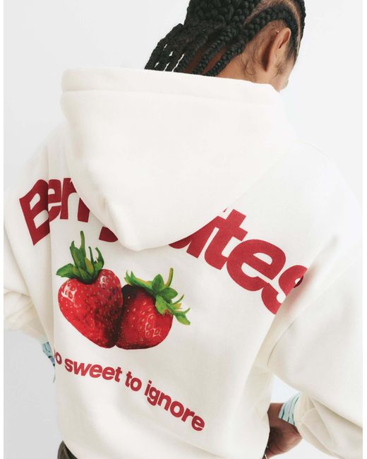 Pull&Bear White – sweatshirt