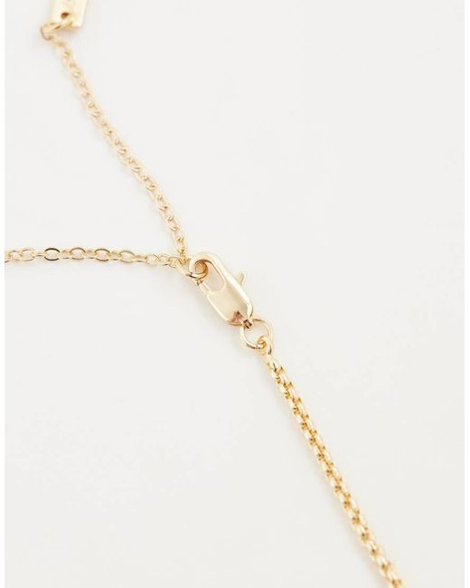 ASOS White Round Molten Pendant Necklace for men