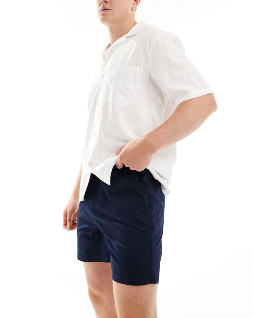 Jack & Jones Blue Chino Shorts With Drawstring Waist Shorts for men