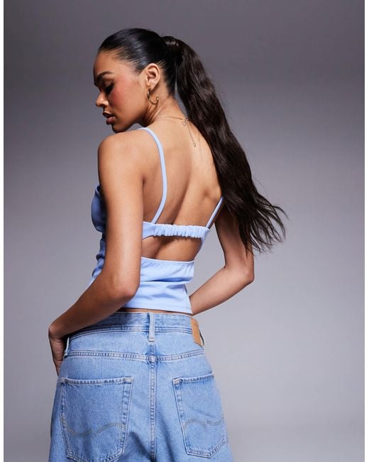 ASOS Gray Bust Cup Cami Top