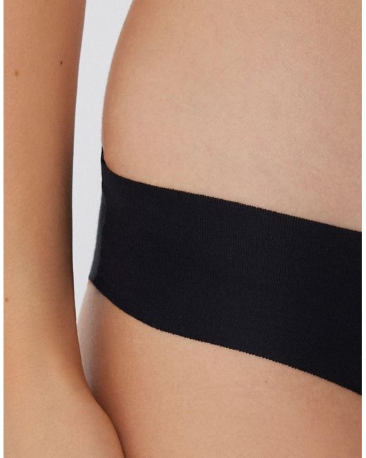 Tezenis Black Seamless Cotton Knickers