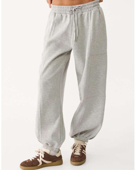 Stradivarius Natural Balloon Plush joggers