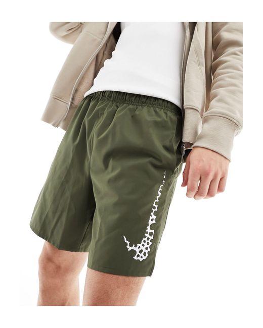 Nike Green Challenger Dri-fit 7 Inch Shorts for men
