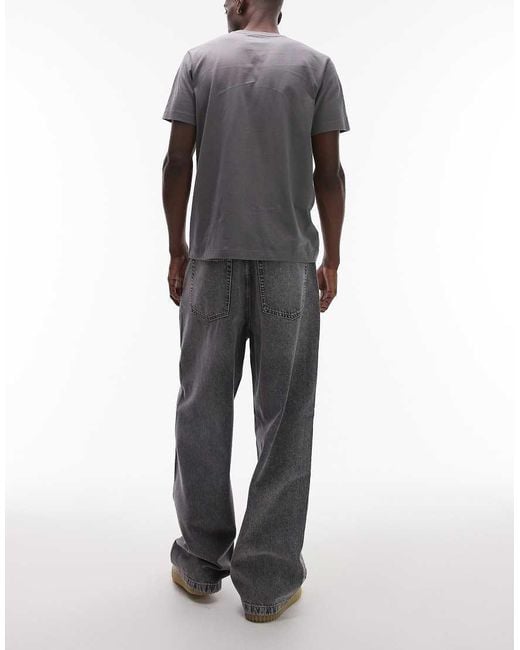 Tommy Hilfiger Gray Theo Baggy Jeans With Flag Pocket for men