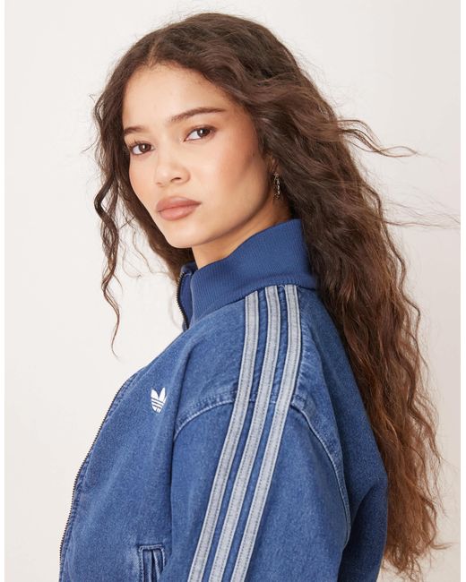 Adidas Originals Blue Adicolor 90's Denim Track Top