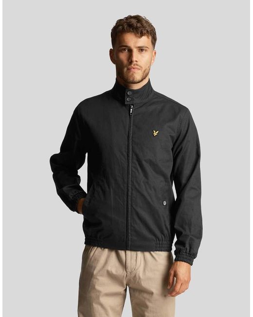 Lyle & Scott Black Harrington Jacket for men