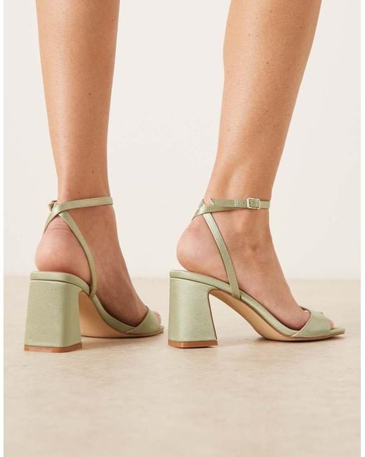 Be Mine Wide Fit Natural Be Mine Bridal Wide Fit Cora Block Heeled Sandals