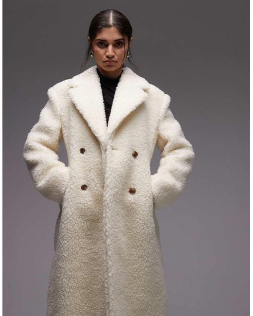 & Other Stories Gray Wool Double Breasted Maxi Coat