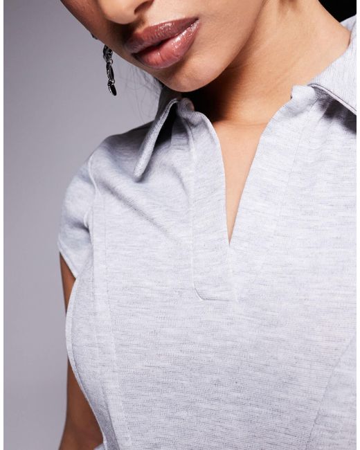 ASOS Gray – kurzärmliges oberteil