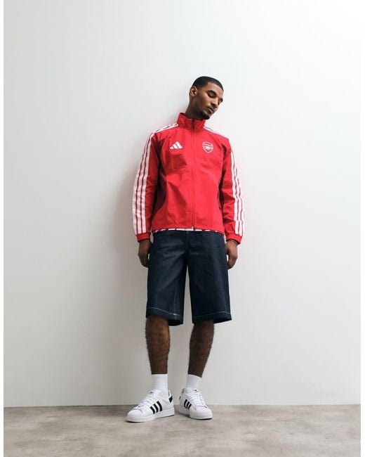 Adidas Originals Red Adidas Football Arsenal 26/27 Home Anthem Jacket for men