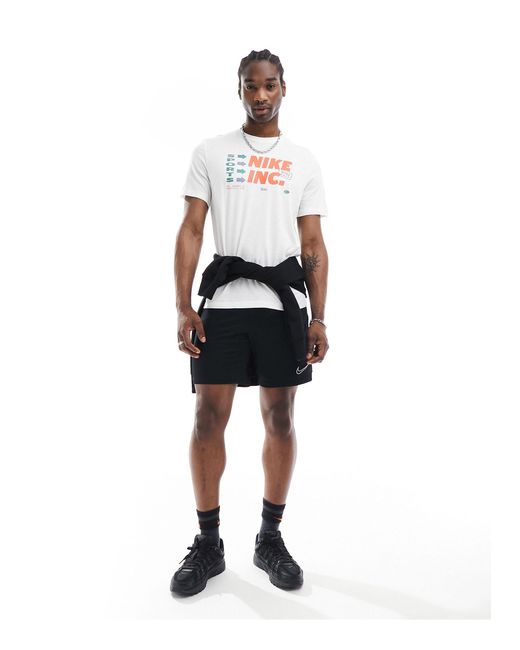 Nike White Dri-fit Graphic T-shirt for men