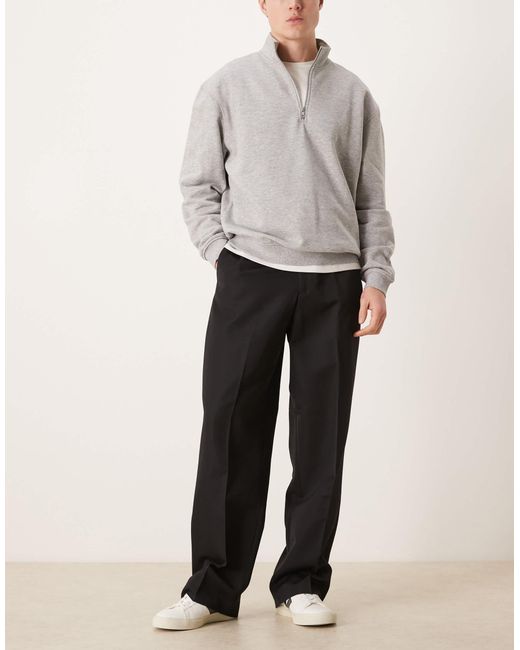 Pantalon ample ajusté à taille élastique ASOS pour homme en coloris White