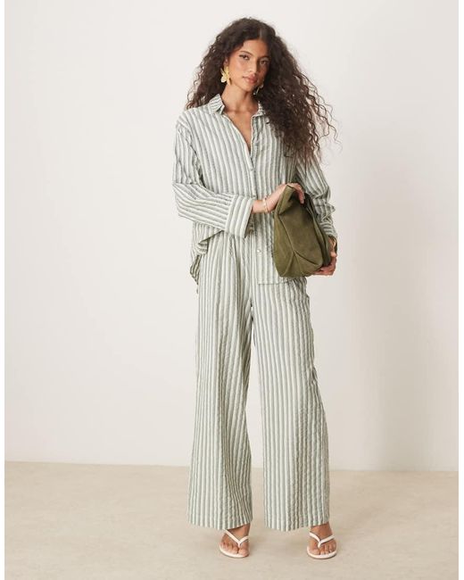 Nobody's Child Gray Tamar Linen Shirt Co-ord