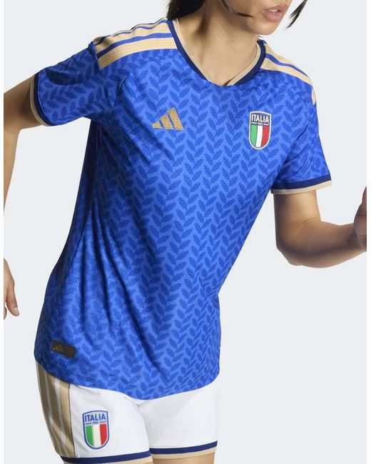 Adidas Originals Blue Italy 26 Team Home Authentic Jersey