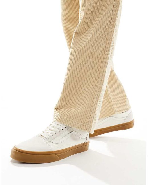 Vans Natural Old Skool Gum Sole Sneakers for men