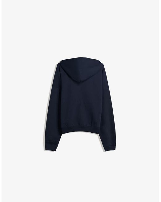 Bershka Oversized Hoodie Met Rits in het Blue