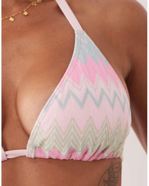 Peek & Beau Multicolor Triangle Bikini Top