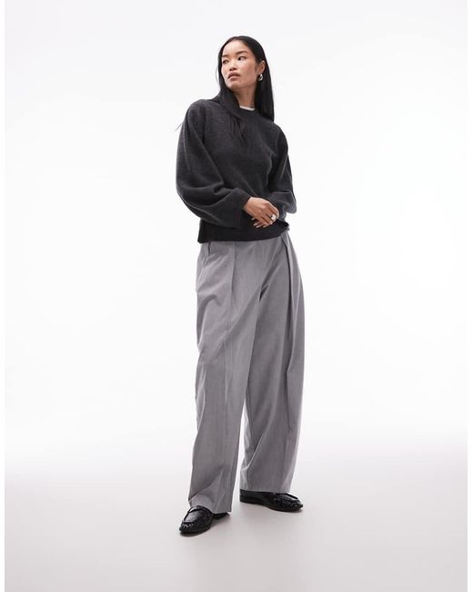 ARKET Blue Pure Wool Cinched Waist Jumper