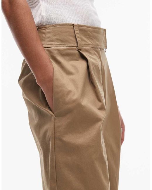 TOPSHOP Natural Stretch Cotton Chinos