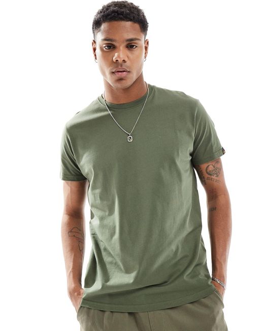 T-shirt avec imprimé dragon au dos - olive foncé Alpha Industries pour homme en coloris Green