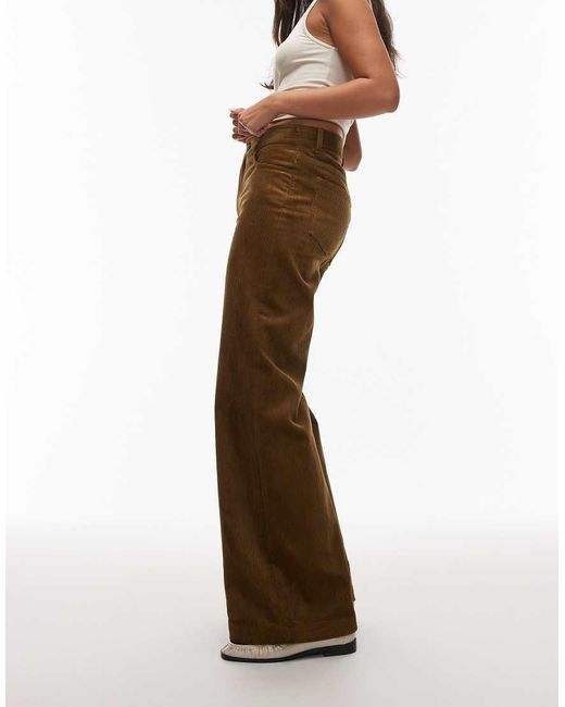 & Other Stories Broek Van Corduroy Met Wijde Pijpen En 5 Zakken in het Brown