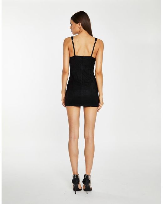 Glamorous Black Corset Mini-Dress