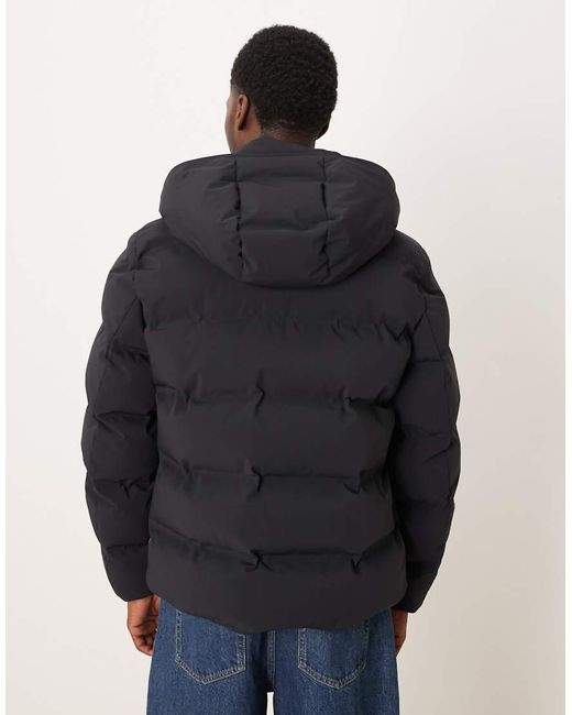 Mango Blue Waterproof Thermal Insulating Hooded Puffer Jacket for men