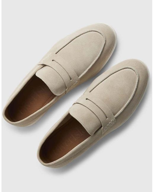 River Island Natural Suede Loafers for men