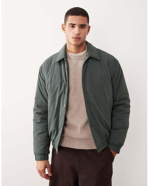 ASOS Gray Bomber Jacket for men