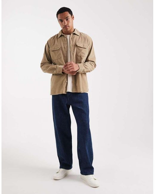 Levi's Natural Jackson Cord Worker Shirt for men