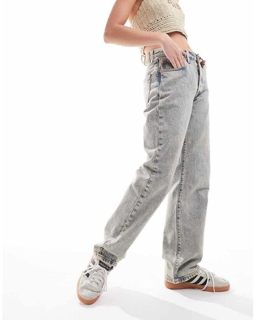 Levi's White 501 '90s Straight Fit Jeans