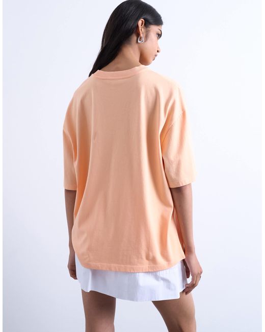 TOPSHOP Orange – oversize-t-shirt