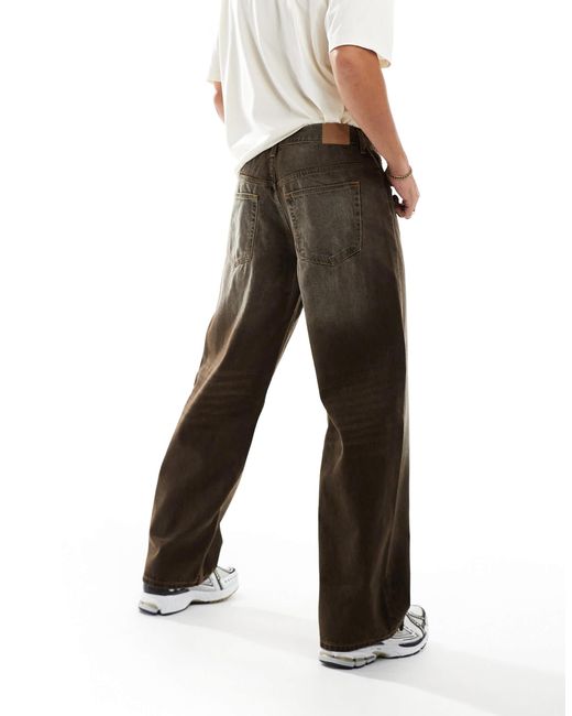 Weekday – sphere – locker geschnittene jeans in White für Herren