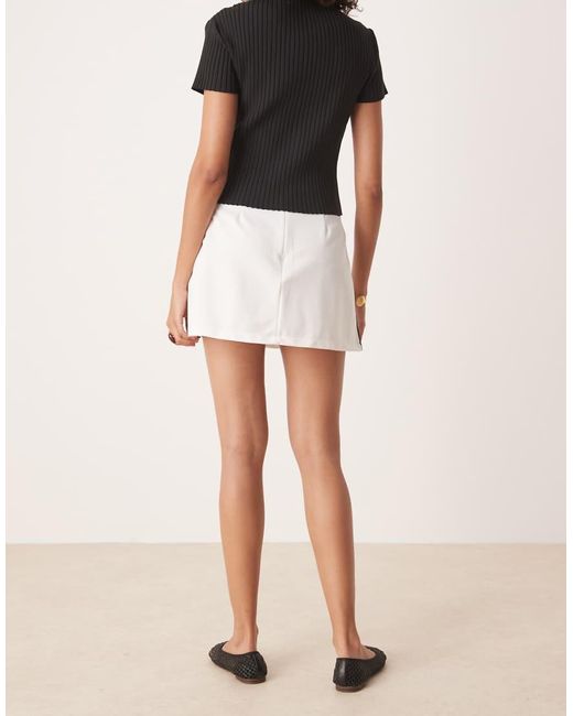 Adidas Originals Natural Three Stripe Mini Skirt