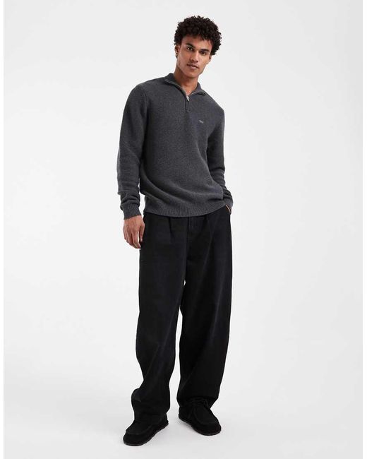 Levi's Black Quarter Zip Sweater for men