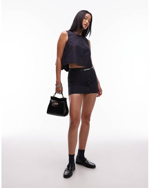 Mango Elegante Minirok in het Blue