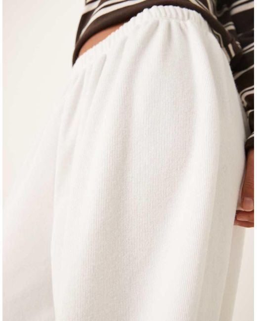ASOS White Supersoft Balloon Leg Trouser