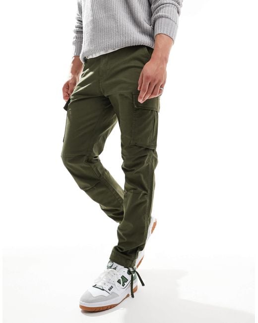 Jack & Jones Green Intelligence Cargo Trouser for men