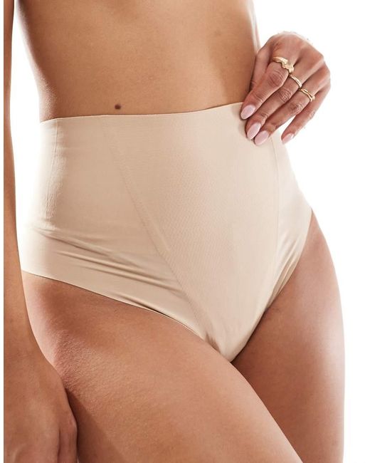 Commando Brown Zoned Smoothing Thong