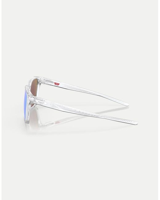 Oakley Blue Ojector Rectangle Sunglasses With Mirrored Lens for men